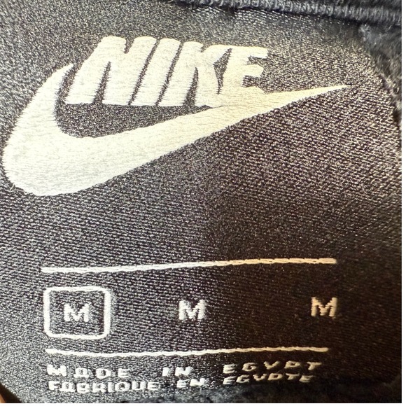 Nike Hoodie Men's Medium All Over Swoosh Print Black - Picture 7 of 7